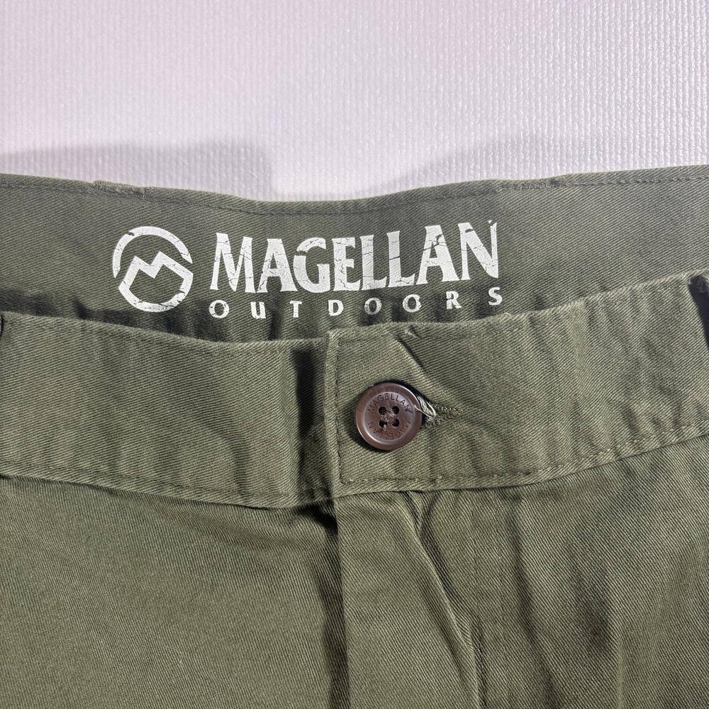 Magellan Outdoors Men's Shorts Size 40 Olive Green Cotton Hiking Outdoor Casual - Picture 4 of 6
